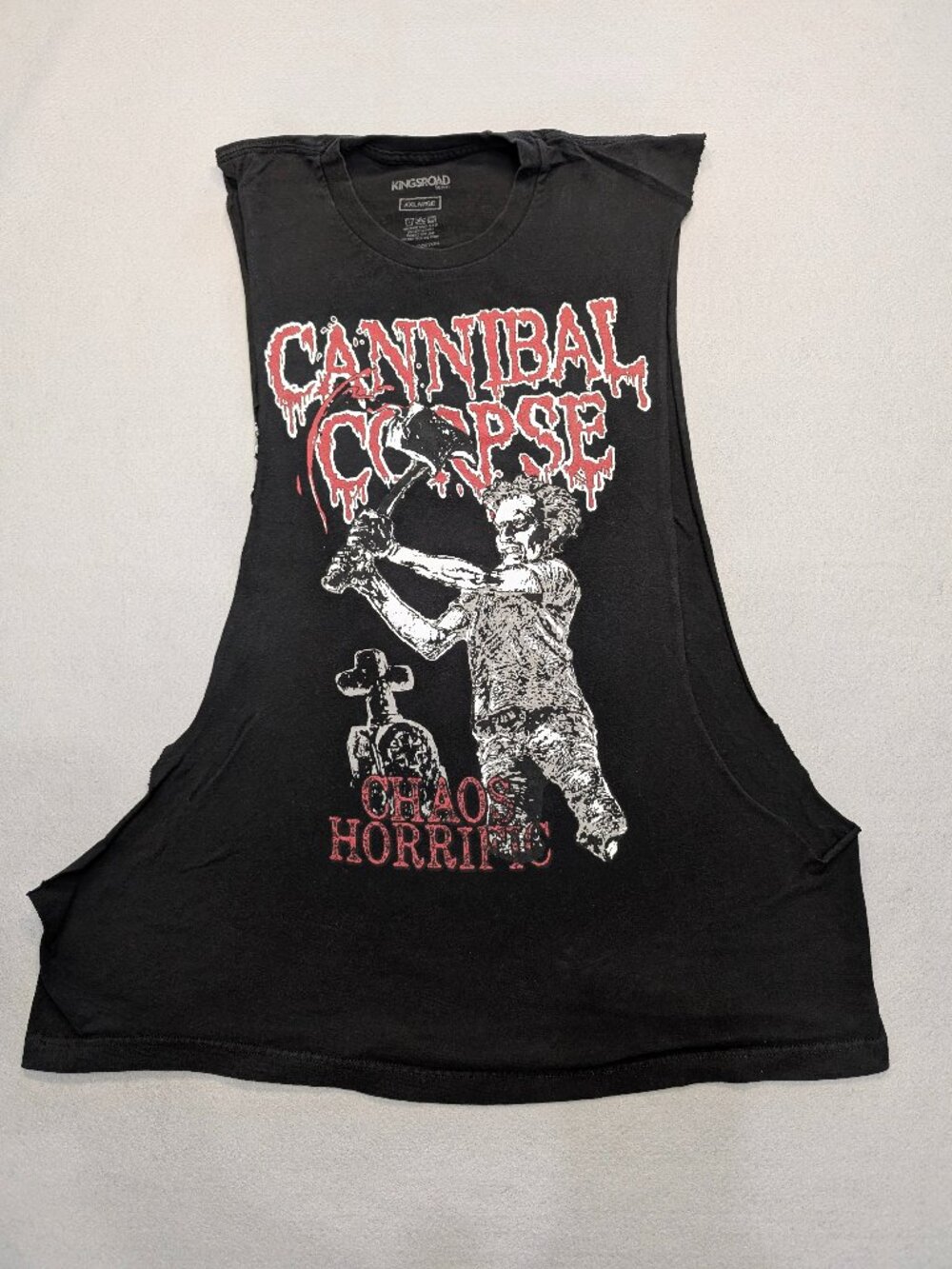 Cannibal Corpse Chaos Horrific XXL Cut Off Death Metal Band Tank
